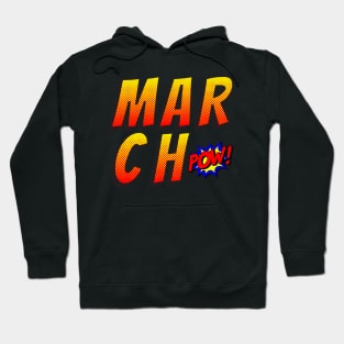 March born comic strips funny gift Hoodie